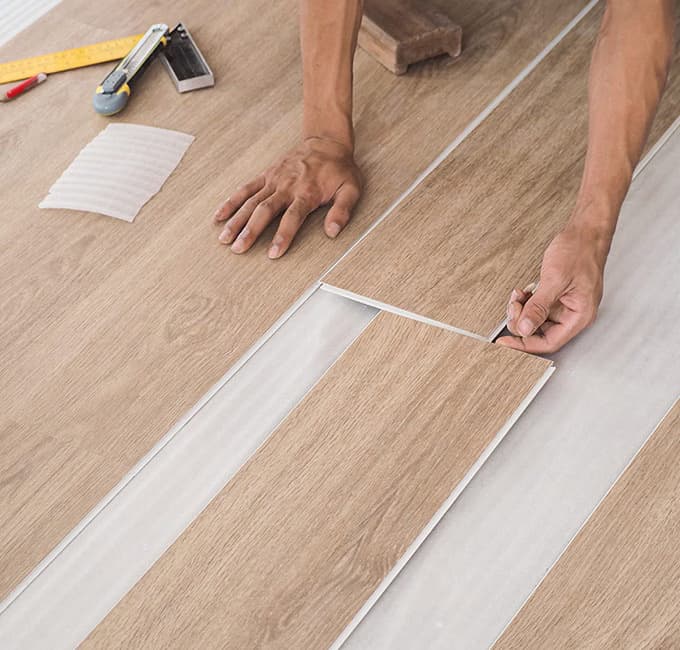 SPC Click Vinyl Overlay & Installation