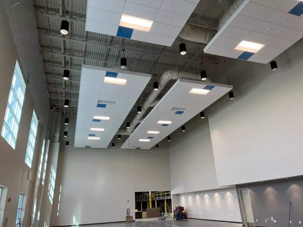 Acoustic T-Bar Grid Ceiling Setup